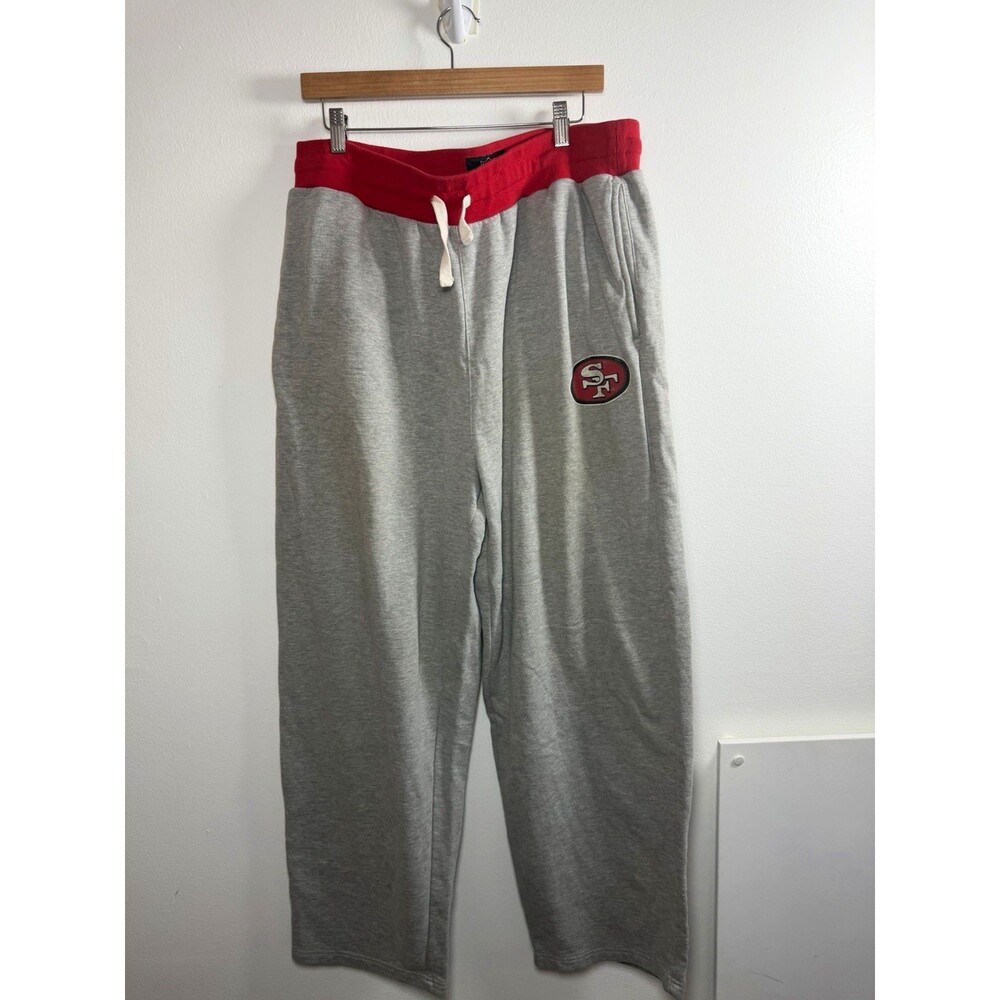 NFL San Francisco 49ers NFL Lounge Sweatpants Gray/Red Size XL